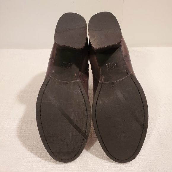 FRYE x ANTHROPOLOGIE CHUNKY HEEL ANKLE BOO… - Picture 6 of 7